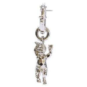 Vivienne Westwood Satya Single Drop Hoop Earring, Silver, Women's